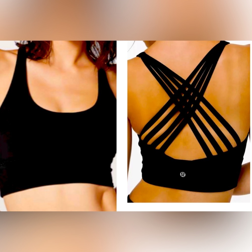 Lululemon Free To Be Moved Sports Bra 
Black / Size 6